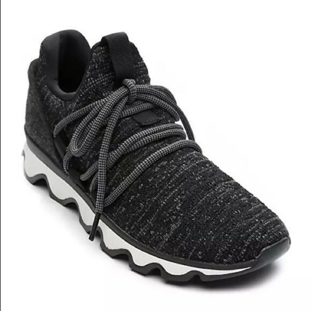 Women's Black Knit Athletic Sneaker - Stylish Comfort